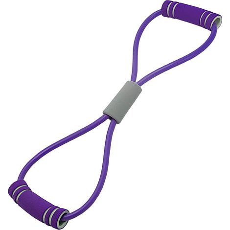 Bande de résistance en forme de 8 — Bande élastique d'exercice multifonctionnelle en PVC, sangle d'étirement, corde de traction pour Yoga et Pilates (1/5)