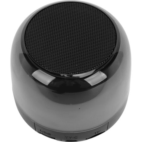 Enceinte Bluetooth avec lumières RGB multicolores, Bluetooth 5.3, caisson de basses, son HiFi, portable et sans fil, compatible avec les clés USB, pour la maison et l'extérieur (noir). (1/5)