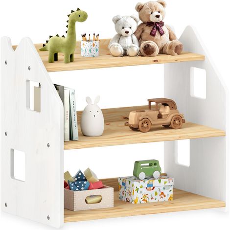 Etagère enfant YASMIN Naturel/Blanc (1/3)