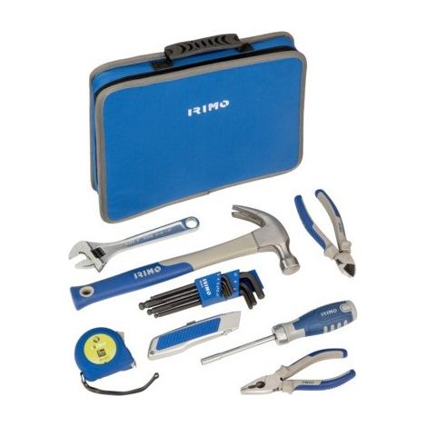 IRIMO - Trousse en tissu à double fermeture à glissière avec 28 outils