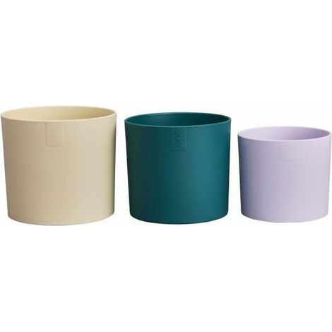 elho Lex Pott Blumentopf Weiß Grün Violett 14 cm