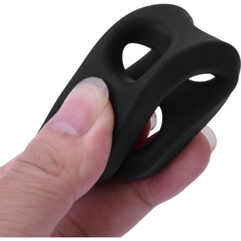 Entraîneur de tir de basket-ball en silicone, aide à l'entraînement au tir (noir, taille M) (1/5)