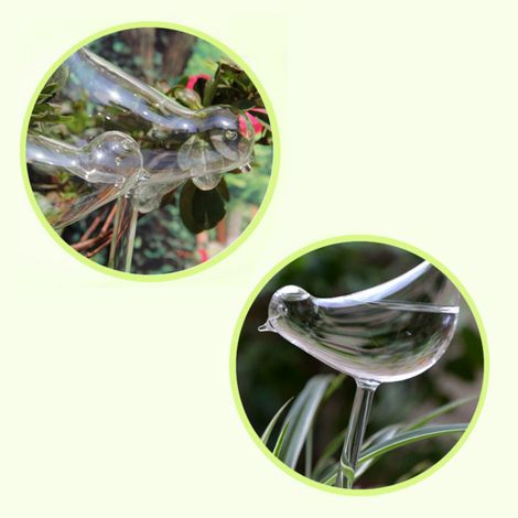 Bewässerungskugeln aus Glas, selbstbewässernde Stäbe, Wasserkugeln für Garten, Terrasse, Blumentopf und Hängeampeln (1/3)