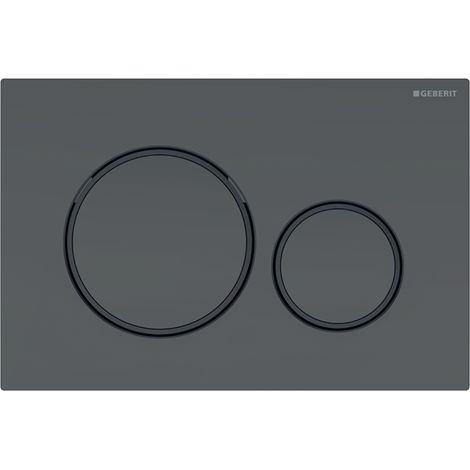 PLACCA 2 TASTI MODELLO SIGMA 20 NERO OPACO/NERO/NERO OPACO   GEBERIT
