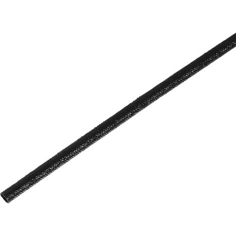 1 Pcs 16.4Ft-2mm Noir Silicone Fibre Verre Haute Température Gaine (1/5)