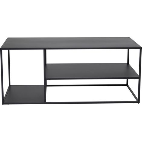 Staal  Ecktisch mit Ablage 120x50 cm schwarz.