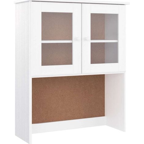 Dessus de commode ALTA blanc 77x30x92 cm bois massif de pin (1/5)