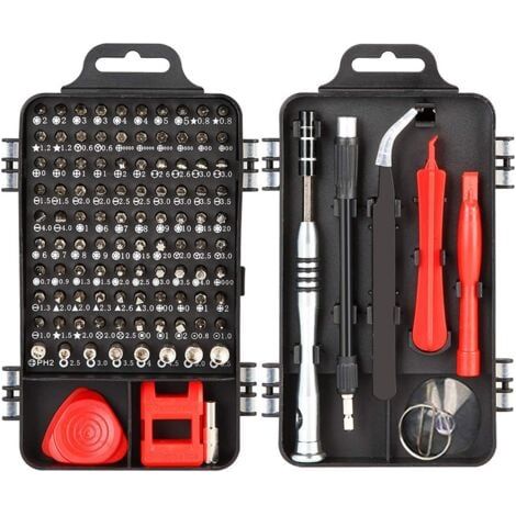 115 in 1 Precision Screwdriver Set Red Repair Tool Electronic Repair Tool (Red) (1/5)