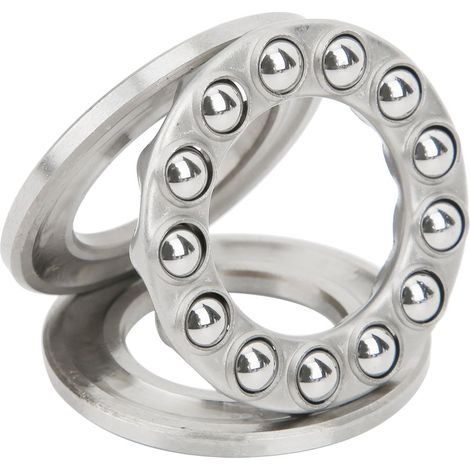 Lot de 5 roulements à billes axiaux plans 51104, accessoire de quincaillerie industrielle pratique et de haute précision.