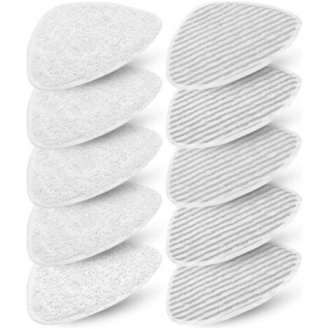 BARKBUSTERS 10 Housses balai vapeur pour Vileda Steam & Vileda Steam Plus, Recharge de Lavette Nettoyeur Vapeur pour Vileda, Accessoires Microfibre Nettoyeurs Vapeur (1/4)