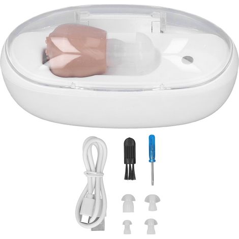 USB-wiederaufladbares Hörgerät mit Geräuschunterdrückung, Mini-Headset-Typ für Senioren – Tragbarer Audioverstärker (1/5)