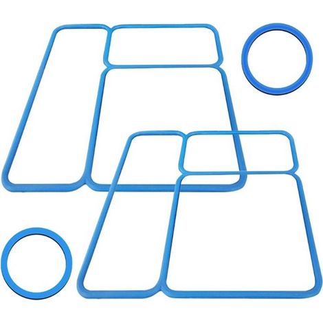Lot de 2 Joints D'Étanchéité en Gel de Silice pour Pièces de Rechange pour Boîte à Lunch OmieBox Bleu (1/4)