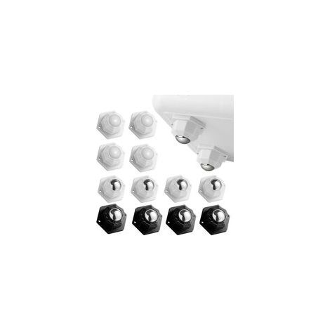 12 Pièces Roulettes pour Meubles, Petite Roulettes pour Meubles Charge 200kg, Roulettes Pivotantes Autocollantes, Roulette Charge Lourde pour Meubles Ustensiles de Cuisine Boîtes de Rangement