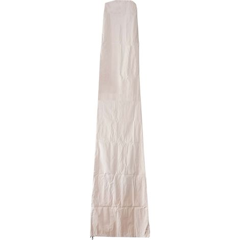 Schutzhülle 370cm für 5x5m XXL-Marktschirm HHG-383, Abdeckhülle Cover mit Reißverschluss creme