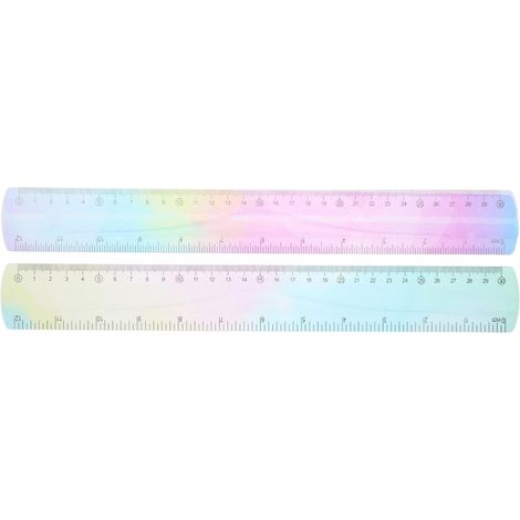 Règles flexibles de 30 cm pour la décoration scolaire, en PVC (1/5)
