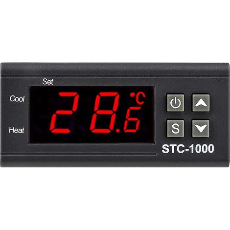 STC-1000 Digitaler Temperaturregler, Intelligenter Temperaturregler, Wechselstrom 110220V, Kühlschrank T[NX] (1/5)