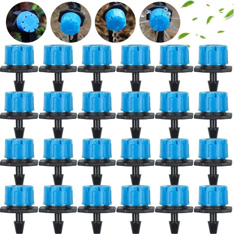 100Pcs Goutteur D'irrigation de Jardin, Goutteur à débit réglable à 8 trous Micro arroseur Système d'irrigation de jardin Pour le jardin en herbe (1/5)