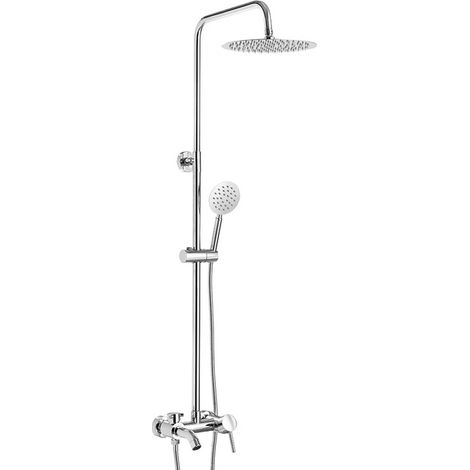Columna de ducha para bañera, Cromo (1/3)
