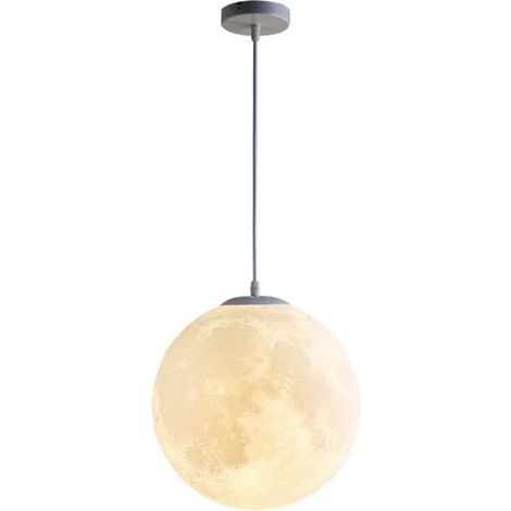 MINKUROW Lampada A Sospensione Moderna Creativa 3d A Forma Di Luna Rilievo E27 Base A Testa Singola Lampade A Sospensione Lampadari Plafoniere Per Cucina Isola Sala Da Pranzo Cafe Lampada A Sospension (1/5)