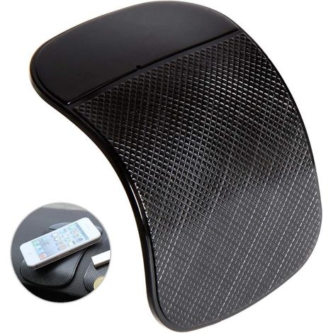 Support de téléphone portable ou tablette, tapis antidérapant avec forte adhérence, de qualité supérieure, pour tableau de bord de voiture (1/5)
