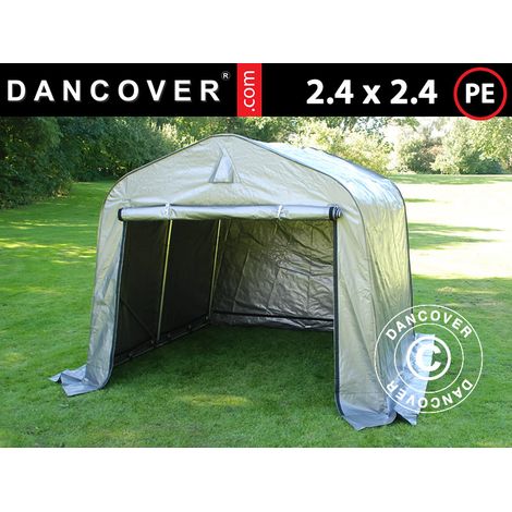 Storage tent Portable garage PRO 2.4x2.4x2 m PE, Grey (1/5)
