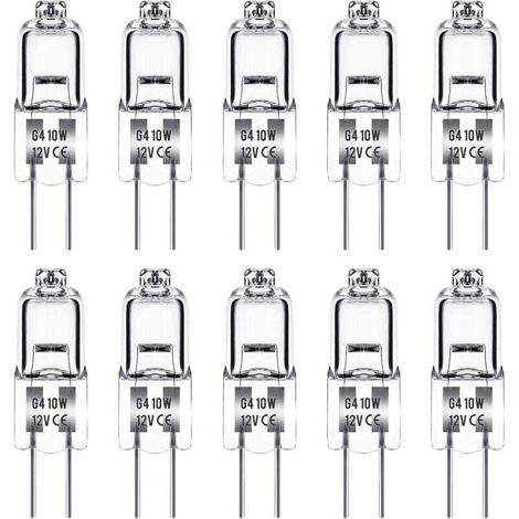 Ampoule spécifique, Ampoule G4 12V 10W, lot de 10 (1/5)