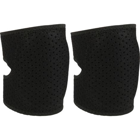 Protège-genoux respirants 2 pièces antidérapants sport enfant noir coudières jambes (1/5)