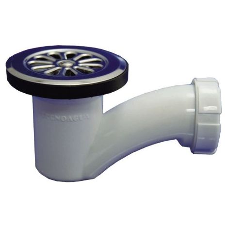 Valvula Fontanero Plato Ducha 085-1 1/2" Sifon Pvc T-66P Hidrot