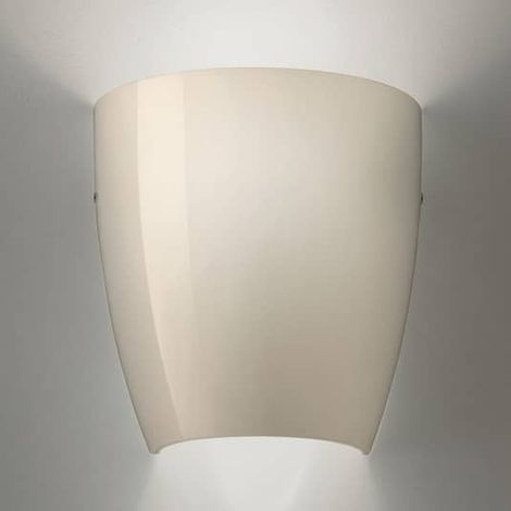 [GEBRAUCHT] B-Ware Vistosi Wandleuchte Lampe Leuchte Wandleuchte E27 77W Dafne aus Glas glossy grau (1/2)