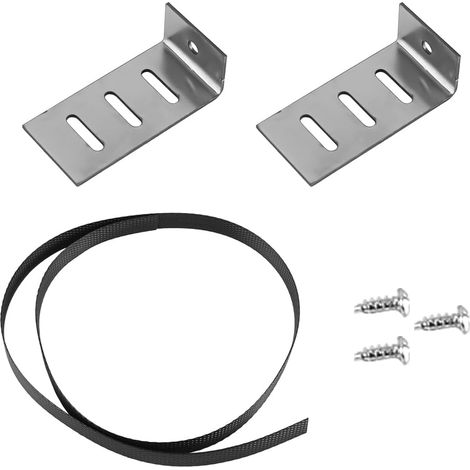 Kit de réparation de tiroirs, 4 ensembles, supports de cuisine en métal, kit de réparation de tiroirs pliables pour armoires de cuisine, accessoires de remplacement (1/5)