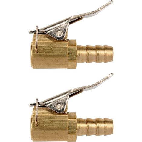 Promo lot de 2 embouts gonflage agrafe cote valve pour pistolet gonfleur 8 mm (1/2)