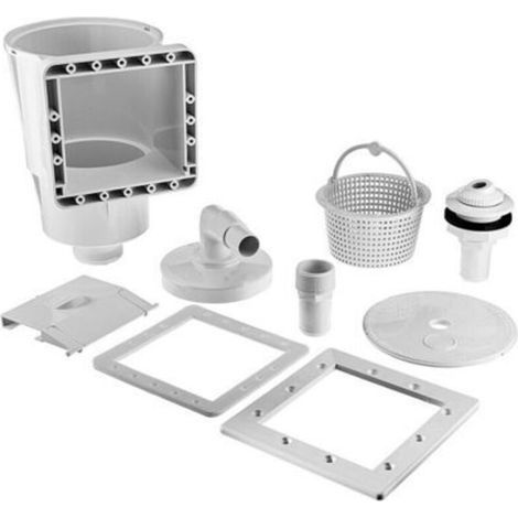 Kit skimmer pour piscine I Skimmer pour piscine hors sol I Kit skimmer complet avec buse de refoulement I Pour installation fixe (1/5)