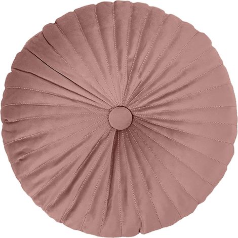 Cuscino Rotondo Zucca Effetto Velluto Circolari Per Divano Decorativo Letto 35 Cm Rosa (1/5)