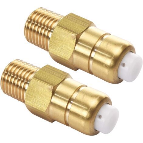 Lot de 2 soupapes de décharge thermique pour pompe de nettoyeur haute pression 1/4" NPT (1/4)