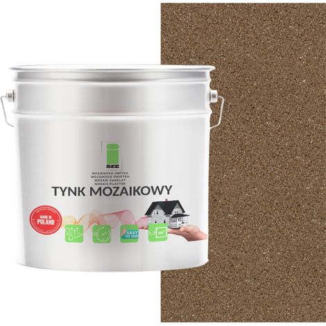 INTONACO MOSAICO RESINATO MARRONE CLASSE 1 MOSAICO ANTIGELIVO 7Kg (1/5)