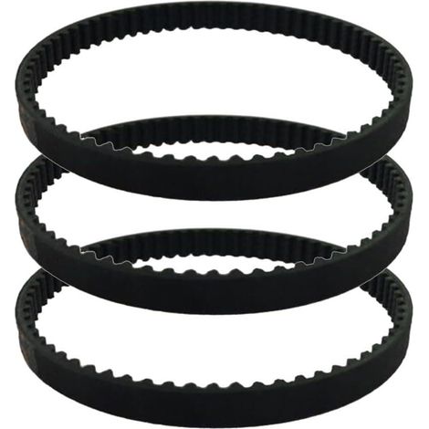 Shark Rocket Lot de 3 courroies d'entraînement en caoutchouc pour aspirateur compatible avec UV400, UV410, UV420, UV440, remplace 3M-207-6 & HTD 207-3GT-6 (1/5)