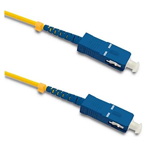 Qoltec 54298 câble de Fibre Optique 2 m SC/UPC Jaune