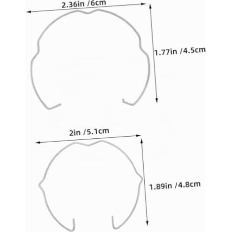 Clip De Fixation Anneaux De Retenue Lampe À Ressort Lot De 4 (1/5)
