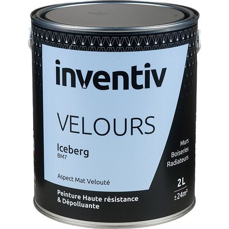 Peinture INVENTIV VELOURS Iceberg BM7 - Finition Mat Velouté - 2L