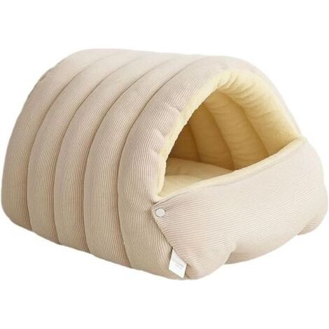 Lit pour Animal e Compagnie - Cabane Hiver Amovible Panier Mignon pour Chat,pour Chaton Animal Intérieur Salon Chambre Balcon Appartement Maison (1/4)
