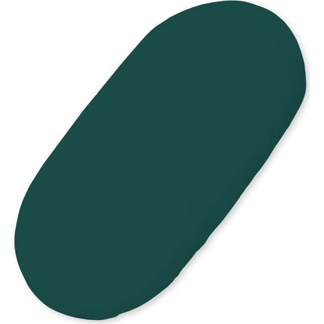 Sábana de algodón para capazo de bebé Boho góndola 75x35 cm - verde botella (1/3)
