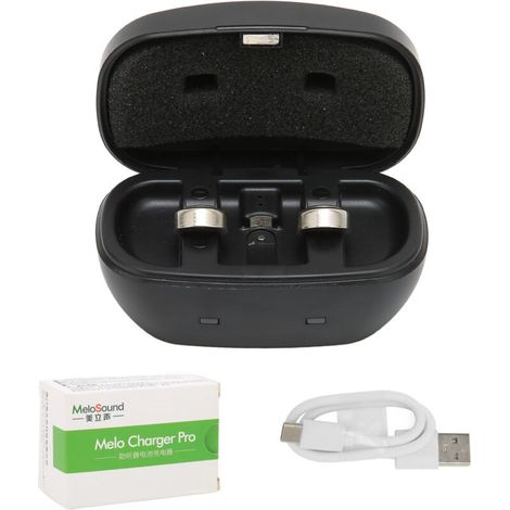 2 piles bouton A675 rechargeables USB avec boîtier de charge pour appareils auditifs