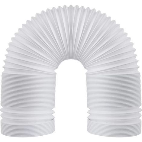 Exhaust hose for portable air conditioner, 13 cm diameter, made of flexible PP, for exhaust/ventilation, 1.5 meters long. (1/5)