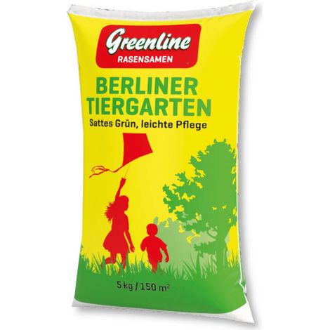 Greenline Rasensamen Berliner Tiergarten 5 kg Grasssamen Sportrasen Spielrasen