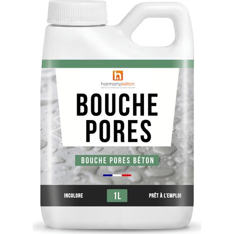 Bouche-pores béton imperméabilisant hydrofuge 1 L – Protection hydrofuge préventive – Accroche maximale pour vernis en phase aqueuse – Harmony Beton