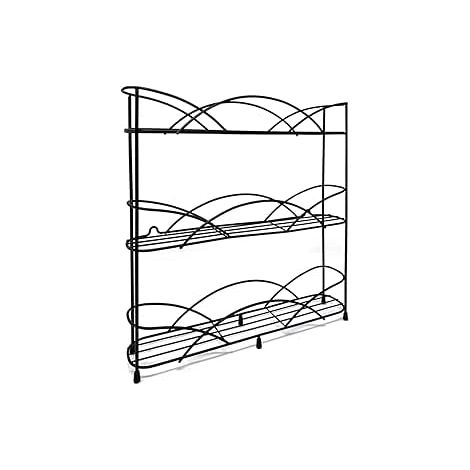 Kitchen Rangement Epices - Support Etagere a Epices Noire , Parfait pour Stocker Les Épices et Les Herbes, Peut Contenir 21 Pots Range Epices Cuisine… (1/5)