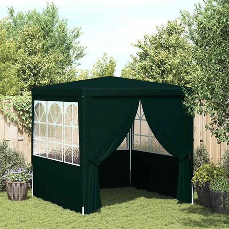 vidaXL Gazebo Professionale con Pareti 2,5x2,5 m Verde 90 g/m² (1/5)