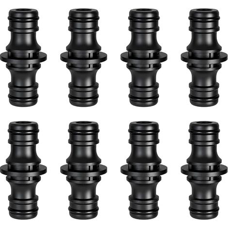 Raccord Tuyau d'Arrosage Double Fiche 1/2 Pouce, Double Connecteur Rapide Mâle Mâle pour Prolongation de Tuyaux, Embout Mâle Mâle Tuyau Arrosage, Jonction Tuyau Arrosage Jardin (1/5)