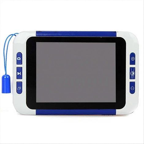 Lupa digitale elektronische Leselupe mit 2-32-facher Vergrößerung und Farb-LCD-Bildschirm (8,9 cm) für Sehbehinderte, EU-Stecker. (1/5)