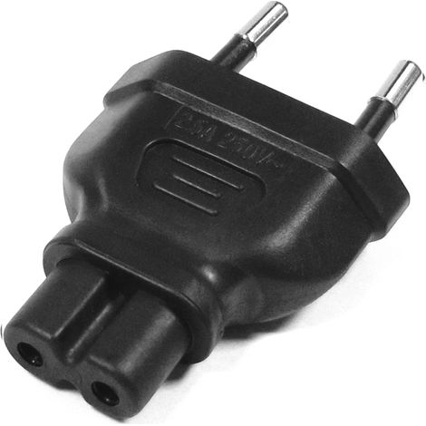 BeMatik - adaptateur connecteur IEC C7-60320 bipolaire (1/2)